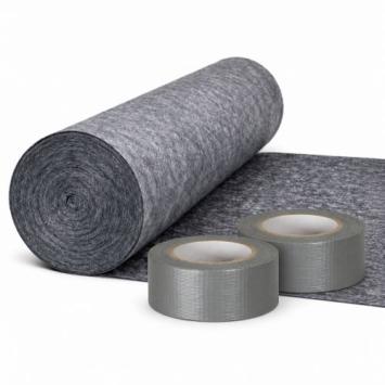 BouwCover Extra Sterk • 50 m² + 2× Duct Tape Budget 48 mm × 50 m