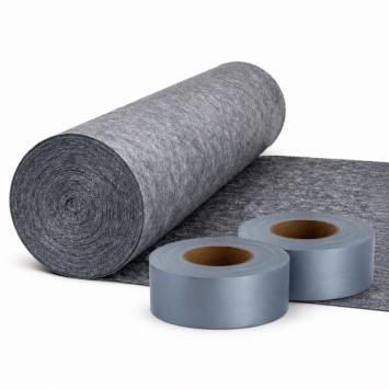 BouwCover Universeel • 50 m² + 2× Duct Tape Industrieel 50 mm × 50 m